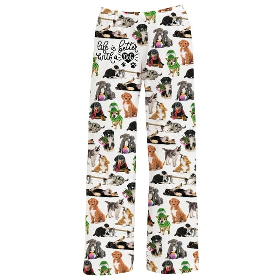 Collections Etc Life Is Better With A Dog Lightweight Lounge Pants