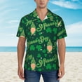 thumbnail image 4 of Kll Men'S Hawaiian Shirt Short Sleeve Button Down Beach Shirts-St Patrick'S Day9, 4 of 8