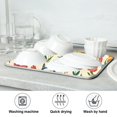 thumbnail image 7 of Yayeee Dish Drying Mat for Kitchen Counter 16"x18" Microfiber Absorbent Pad, Floral Animals, 7 of 7