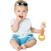 Toys for Kids! Fwttom Baby Rattles 0-6 Months, Soothing Early Educational Baby Toys, Boil-Safe Soft Rubber Toddler Toys Hand Rattles for Babies 0-6 Months