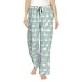 thumbnail image 1 of Fotbe White Swan Pantalones de Pijama para Mujer, Pantalones de Dormir, Pantalones Pj con Cordón y Bolsillos-Large, 1 of 6