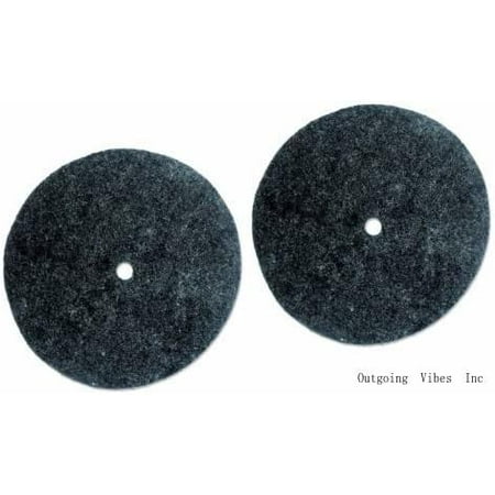 

Genuine Felt Buffing Pads Pack Of Two Pads And Two Plastic Retainers