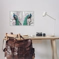 thumbnail image 3 of Stupell Industries Floral Peacocks Perched Animals & Insects Painting Gray Framed Art Print Wall Art, 11 x 14, Set of 2, 3 of 10
