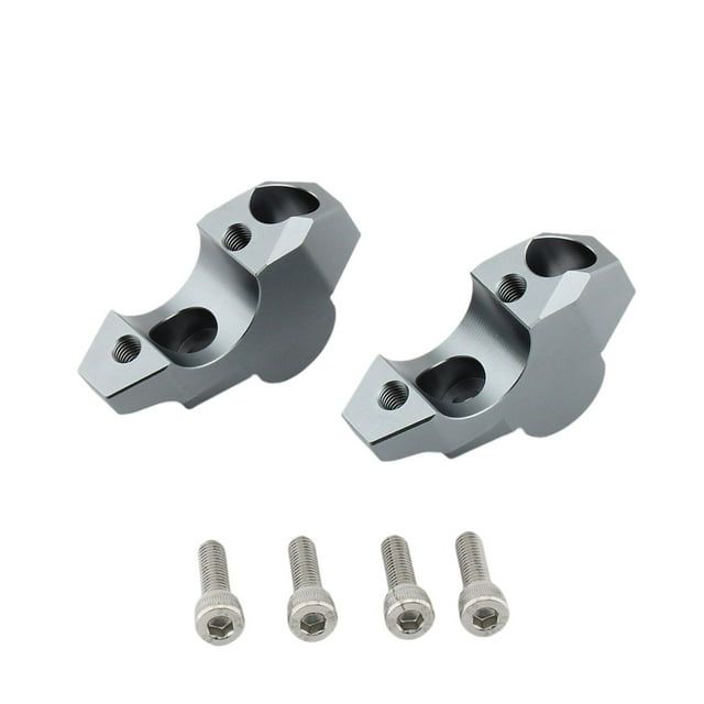 koolsoo 2 Pieces Motorcycle Handlebar Risers Replaces for Honda Adv 150 Adv 350 gray