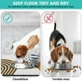thumbnail image 4 of Dog Cat Food Mat, Dog Mat for Food and Water, Pet Dog Cat Bowl Mat, Anti-Slip Reusable Water Bowl Mat with Mid Century Minimalist,16inx24in, 4 of 7