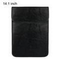 thumbnail image 3 of Walson Laptop Cover Waterproof PU Storage Sleeve Bag Notebook Computer Cover Replacement for MacBook, Black, 14.1 inch, 3 of 7