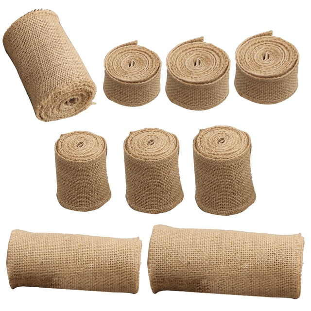 maskred 1 Roll Jute Ribbons Decorative Sewing Accessory Good-looking Clothes Ribbon for Gifts Party Holiday Table Decorations Wide10cm 1Set