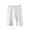 White, variant on BADHUB Girls Knee Length Pants Dressy Casual Bermuda Shorts Elastic Waist Solid Color Soft Summer Short Pant Gray 5 Years
