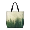 thumbnail image 1 of Balery Fog Forest Bolsa de Mano para Mujeres con Cremallera, Bolsa de Gimnasio con Compartimentos, Bolsa para Laptop, Bolsa para Trabajo, 1 of 7