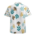 thumbnail image 3 of High Quality Hawaiian Shirts for Men Short Sleeve Aloha Beach Shirt Floral Summer Casual Button Down Shirts Blouses 9245ZR, 3 of 7