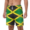 thumbnail image 5 of Men's 2 in 1 Swim Trunks with Compression Liner Jamaica Quick Dry Beach Shorts, 5 of 6
