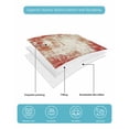 thumbnail image 5 of Quilts Twin Size, Red Ombre Soft Comforter Bedding Set for Bed, Gradient Abstract Art Vintage Lightweight Quilted Bedspread with Pillow Cover(2 Pieces) for All Season, 68x86 Inch, 5 of 6
