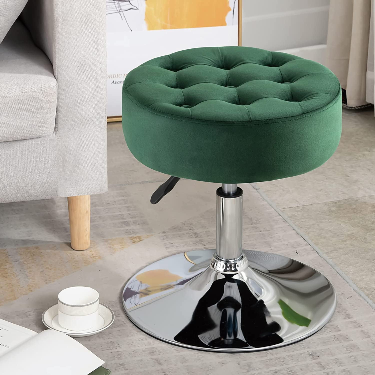 Green vanity stool outlet