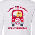 thumbnail image 4 of Inktastic Fire Truck 5th Birthday Boy Long Sleeve Youth T-Shirt, 4 of 5