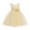 Beige, variant on Sngxgn Girls Tulle Mesh Dress Ruffle Party Flower Shirred Tutu Dress(Blue,120)