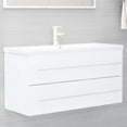 thumbnail image 4 of vidaXL 2 Piece Bathroom Furniture Set White Engineered Wood, 4 of 13