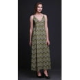 thumbnail image 3 of Bimba Ikat Printed Adjustable Spaghetti Strap Long Maxi Dress Summer Beachwear-X-Small, 3 of 6
