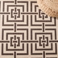 thumbnail image 6 of Safavieh Linden Derbhile Geometric Indoor/Outdoor Area Rug, Creme/Brown, 8' x 10', 6 of 11
