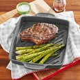 thumbnail image 3 of The Pioneer Woman 12 in Square Non-slip Handle Cast Aluminum Steak Pan, 3 of 9