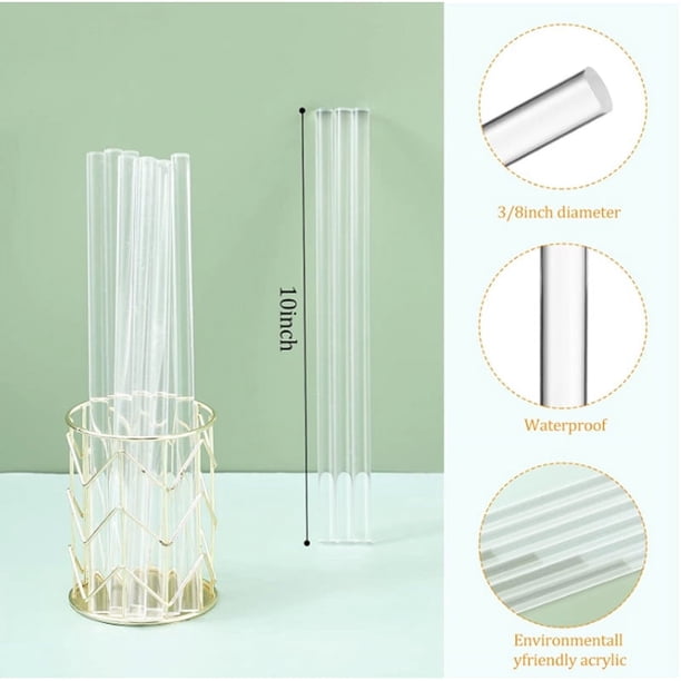 Clear Acrylic Rod - Round Perspex Bar 1mm To 30mm Diameter, 100mm To 300mm Length 6 thumbnail image