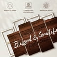 thumbnail image 6 of Elephant Stock Blessed And Grateful Typography I Wall Art - Horizontal Multi Panel Canvas - Living Room Wall Decor - Wall Signs Multi Panel - Brown And Black Decor - 36" x 22", 6 of 8