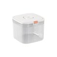 thumbnail image 1 of Airtight Rice Storage Container, 10L Kitchen Grain Dispenser with Flip Lid, Countertop Organizer for Cereal, Flour, or Pet Food, Easy-Measure Cup Included, 1 of 8