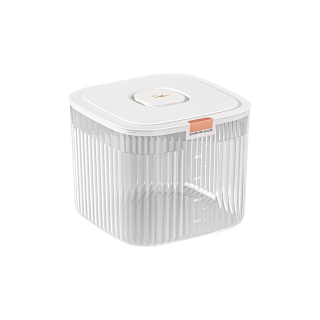 Airtight Rice Storage Container, 10L Kitchen Grain Dispenser with Flip Lid, Countertop Organizer for Cereal, Flour, or Pet Food, Easy-Measure Cup Included