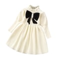 thumbnail image 1 of WEAIXIMIUNG Longues Robes pour Adolescentes 13-14 Filles Robe Chandail Tricotée à Manches Longues Automne Col Roulé Chandail Robe Midi 5-6 Ans, 1 of 3