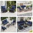 thumbnail image 5 of STARY Outdoor Deep Seat Cushions for Patio Furniture, 24"x24" Replacement Sectional Cushions for Outdoor Sofa, Armchair, 4 Pieces, Blue, 5 of 8