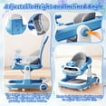 thumbnail image 5 of WonderStone 6 in 1 Baby Walker, Height-Adjustable Push Walker with Music & Light Toys, Baby Bouncer & Activity Center for Boys and Girls 6-18 Months (Blue), 5 of 10
