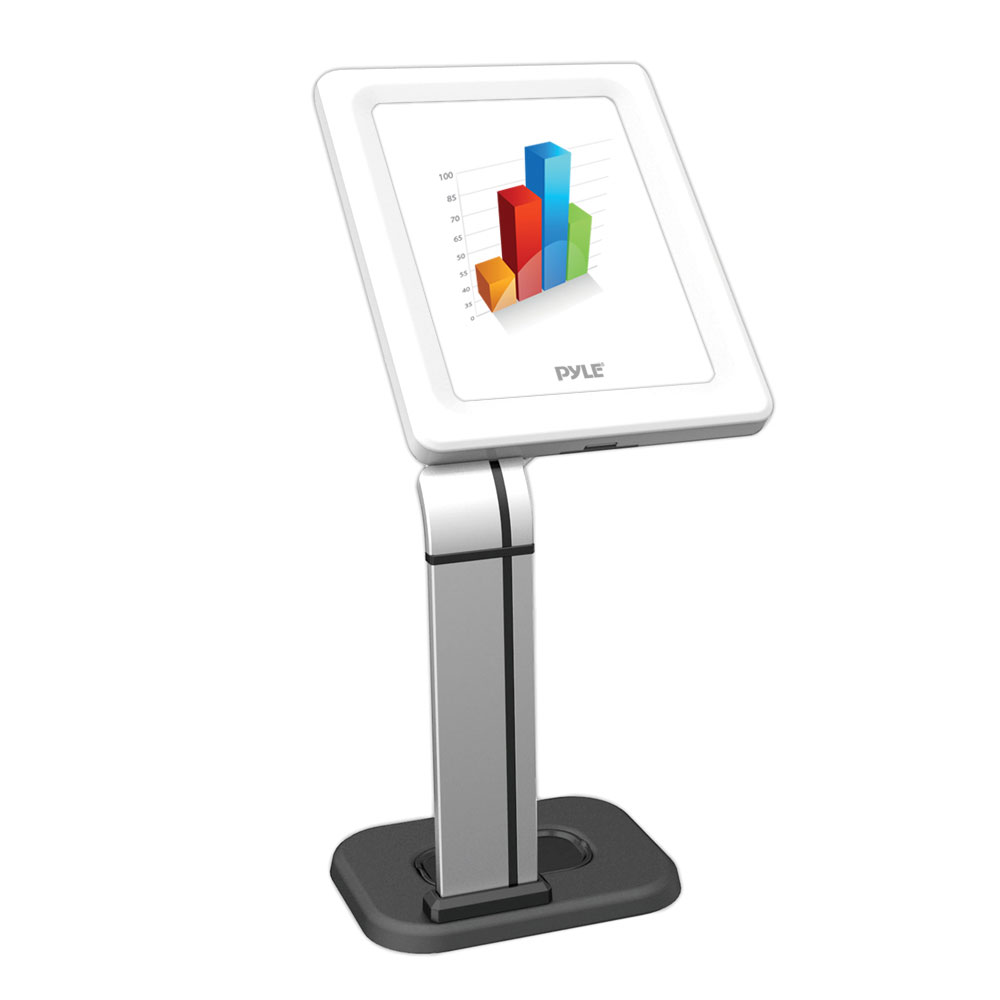 PYLE PSPADLK14 AntiTheft iPad/Tablet Kiosk Public Display Stand Mount, for Tabletop, Desktop