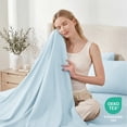thumbnail image 5 of Sasttie Queen Size Sheets Set Brushed Microfiber, 4 Piece Sheet Set Upto 16 Inches Deep Pocket Bedding Sheets & Pillowcases - Lake Blue, 5 of 9