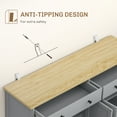 thumbnail image 6 of HOMCOM Sideboard Buffet Cabinet with Storage, Modern Kitchen Cabinet with 2 Doors, 2 Drawers and 2 Adjustable Shelves, Coffee Bar Cabinet, Gray, 6 of 9