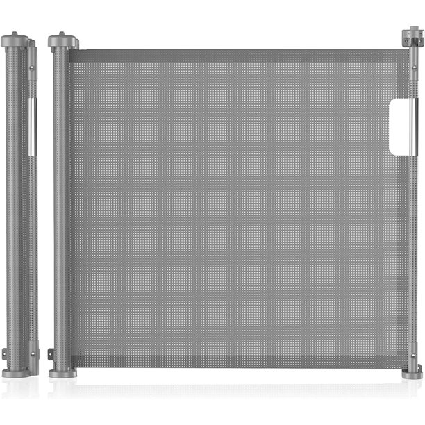 XCHENBI Retractable Baby Gates, Double Lock Safety Retractable Dog Gate