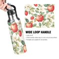 thumbnail image 4 of Yayeee 33oz Insulated Water Bottle Double Wall Stainless Steel with Flip Straw Lid, Beige Apple Pattern, 4 of 7