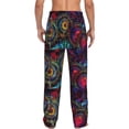 thumbnail image 3 of Xecao Mandala Colorful Men's Straight Lounge Pajama Pants: The Ultimate in Comfortable Sleepwear, 3 of 9