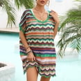 thumbnail image 3 of MKLEKYY Maillot de Bain Grande Taille pour Femmes, Robe de Plage Aguichant à Manches Longues, Tenue de Vacances, 3 of 7