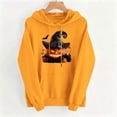 thumbnail image 5 of PNTUTB Fall Winter Women's Halloween Sweatshirt Long Sleeve Pullover Drawstring Hoodie Fashion Print Casual Loose Comfort Trendy Top with Pocket, 5 of 7
