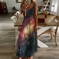thumbnail image 4 of Starry Sky Constellation Galaxy Sleeveless Dress Dresses Women Summer Women's Summer Clothing, 4 of 9