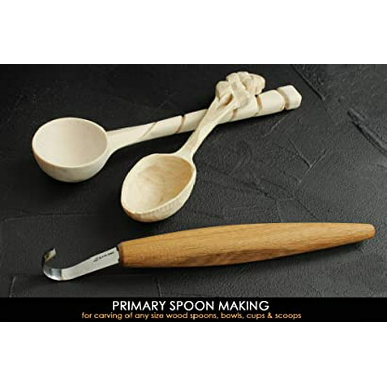 Carving a Spoon w/ a Hook Knife 