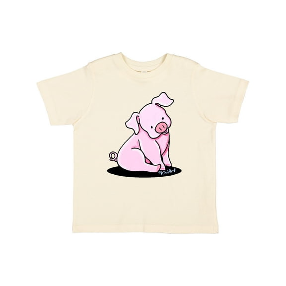 Inktastic Sitting Pig Boys or Girls Toddler T-Shirt