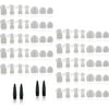 Hearing Aid Domes - Universal Domes for Hearing Aids - Sizes Small, Medium, Large & X-Large Earbud Replacements and BTE Hearing Sound Amplifiers, 2 Pack