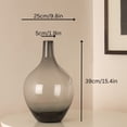 thumbnail image 3 of Jarrón de suelo Ryddelighome, cristal gris, 38 cm de alto, Demijohn, 3 of 8