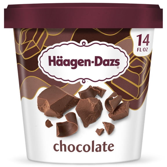 Haagen Dazs Chocolate Ice Cream, Gluten Free, Kosher, 14 oz