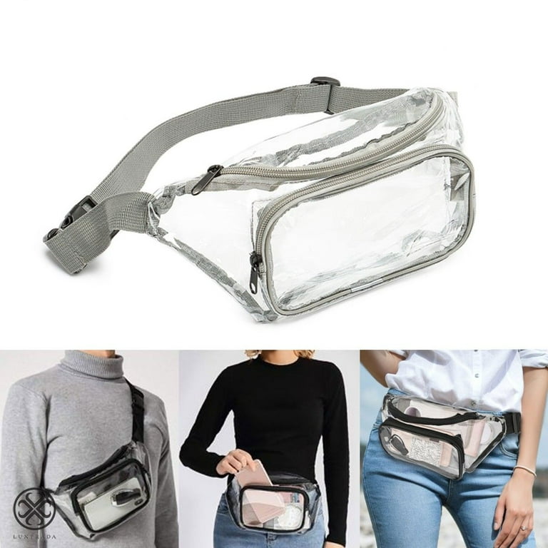 Clear Fanny Pack Stadium Approved Clear Belt Bag Cross Body Bag for Women  Men