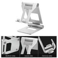 thumbnail image 4 of Tablet Holder Desktop Tablet Adjustable Stand Aluminum Alloy Foldable Mount for Home Office, 4 of 10