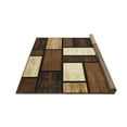 thumbnail image 5 of HR HANDCRAFT RUGS HR Square Pattern Area Rug Geometric Pattern Modern Chocolate - 5'2" x 7'1", 5 of 5