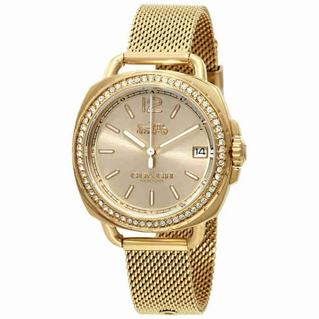 - Coach Women's Tatum Crystal Gold-Tone Watch 34mm