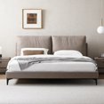 thumbnail image 3 of Muebles de dormitorio de lujo, cama de Hotel tamaño King de madera moderna, tela tecnológica de lujo, cama doble de diseño italiano de madera, 3 of 4