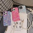 thumbnail image 2 of compatible iPhone 13 Pro Shell Texture Crossbody Pearl Chain TPU Hybrid Acrylic Phone Case Cheap and fine, 2 of 4